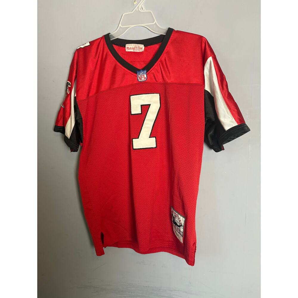 M&N Michael Vick #7 Atlanta Falcons Red Throwback Jersey Made in USA